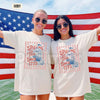 Comfort Colors® Preppy Striped "Spilling The Tea Since 1773" T-Shirt – Funny 4th of July Bow Tee, Cute Boston Tea Party Graphic Shirt, Trendy Patriotic USA Shirt