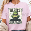 Funny Wanted Grinch Christmas T-Shirt by Dog Mom Hat