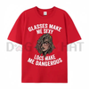 "Glasses Make Me Sexy, Locs Make Me Dangerous" T-Shirt by Dog Mom Hat