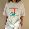 Funny "F-CAW-F" Chicken T-Shirt – Unisex T-Shirt by Dog Mom Hat