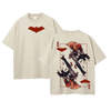 Retro Washed "Red H00d" T-Shirt – Vintage Superhero Graphic Tee by Dog Mom Hat
