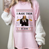 "I Made Them By Hand" Scary Movie Christmas T-Shirt by Dog Mom Hat