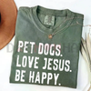 "Dogs and Jesus" T-Shirt – Funny Christian Dog Lover Tee by Dog Mom Hat