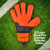 ONEKEEPER VECTOR Evolution Fluorescent Orange Kids & Junior Goalkeepers | Removable Finger Saves | Spines Sold Separately