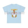 Funny "F-Caw-F" Chicken T-Shirt – Humor Tee by Dog Mom Hat
