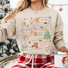 Doodle Christmas Liberal Values Protest Sweatshirt | Political Statement Holiday Crewneck | Progressive Gift