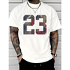 Men's 23 Graphic Printed T-Shirt – Trendy & Versatile Casual Short-Sleeved Round Neck by Dog Mom Hat