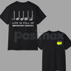 "The Masters" Premium Golf T-Shirt – New Edition Master Golfing Tee, 100% Cotton Gift for Him, Soft Lived-In Heavyweight Tournament Style Shirt, Made in USA
