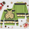 "Meme Balls" Ugly Christmas Holiday Sweater by Dog Mom Hat
