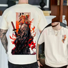 Fiery Flame Hashira Graphic Tee – Unisex Demon Slayer Rengoku Kyojuro Anime Streetwear by Dog Mom Hat