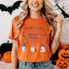 "Spooky Boo" Ghost T-Shirt – Cute Halloween Tee, Unisex Spooky Season Apparel by Dog Mom Hat