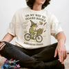 On My Way To Hoard Books And Cause Chaos" T-Shirt – Funny Frog Tee by Dog Mom Hat