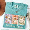 Funny Teacher Goose Halloween Comfort Colors Shirt – "Trick or Teach" Cute Ghost Tee, Elementary Teacher Humor Gift, Unisex by Dog Mom Hat