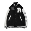 New Elegance Spring Autumn Coat Baseball Bomber Jacket Loose Letter R Men Women Couples Tops Plus Size Jackets Streetwear by Stevvex