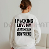 "I Love My Boyfriend" Sweatshirt by Dog Mom Hat