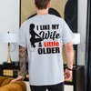 "I Like My Wife A Little Older" Print Men's T-shirt by Dog Mom Hat