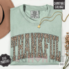 Leopard "Thankful" Comfort Colors T-Shirt – Trendy Women's Fall Apparel by Dog Mom Hat