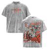 Akaza Upper Moon 3 T-Shirt – Demon Slayer Infinity Castle Arc Graphic Tee, Vintage Washed Oversized Anime Shirt by Dog Mom Hat