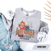 Women's Cartoon Graphic Print Crewneck Sweatshirt by Dog Mom Hat