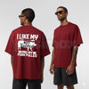 I Like My Butt Rubbed Funny Barbecue T-Shirt – Smoker Grill Master Joke Tee, Humorous BBQ Pork Innuendo Unisex Graphic Shirt