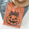 Comfort Colors® Coquette Halloween T-Shirt – Dreamy Jack o Lantern Shirt, Romantic Spooky Season Top, Aesthetic Pumpkin Tee