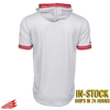 Baseball Seam Cross HyperMAX Short Sleeve Hoodie by Seamhead Swag