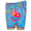Smiley K Paint Splatter Mesh Lifestyle Baseball Shorts by Seamhead Swag