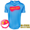Smiley K Paint Splatter HyperMAX Short Sleeve Baseball Hoodie by Seamhead Swag