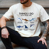Things I Do In My Spare Time - Shark T-Shirt by EnjoyMyDesign LLC