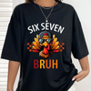 Viral 'Six Seven Bruh' Thanksgiving Meme Tee by Dog Mom Hat