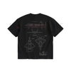 WARBORN F-22 Raptor Blueprint Double Sides T-Shirt – Vintage Lockheed Martin Graphic Tee by Dog Mom Hat
