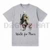 Aesthetic "Walk for Peace" Zen T-Shirt by Dog Mom Hat