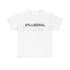 "0 Percent Lib" T-shirt - Funny Political Graphic Tee, Halloween Humor Gift Idea, Conservative Statement Shirt
