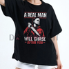 Men's Scary Halloween Shirt – Horror Movie Tee, Serial Killer T-shirt by Dog Mom Hat