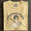 "Boy Mom" T-Shirt – Outnumbered By Boys Goose Graphic Tee by Dog Mom Hat