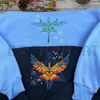 "Fire and Ash" Embroidered Hoodie by Dog Mom Hat