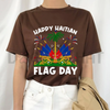 "Happy Haitian Flag Day" Patriotic T-Shirt by Dog Mom Hat