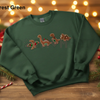 Embroidered Gingerbread Dinosaur Christmas Sweatshirt by Dog Mom Hat