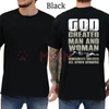 "God Created Man & Woman" Conservative T-Shirt by Dog Mom Hat