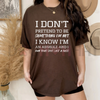 "I Know I'm An Asshole" Printed T-Shirt by Dog Mom Hat