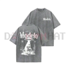 Modelo UFO Cowboy Graphic Tee by Dog Mom Hat