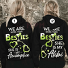 Matching Best Friend/Couple Hoodie – "More Than Besties" Graphic Fleece Pullover by Dog Mom Hat