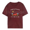 "Wake Up Slts" Funny Animal T-Shirt – Viral Meme Graphic Tee, Premium 100% Cotton Ironic Animal Top, Soft Lived-In Heavyweight Absurdist Humor Shirt, Made in USA