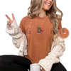 Huzzah Frog with Sword Tee – Embroidered Medieval Frog Shirt by Dog Mom Hat