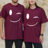 Classic Smiley Face Graphic Tee by Dog Mom Hat