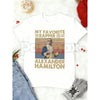 Alexander Hamilton Vintage T-Shirt – Korean Loose Fit Hamilton Fan Exclusive, Premium 100% Cotton Broadway Musical Star Tee, Soft Lived-In Heavyweight Women's Casual Top, Made in USA