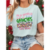 "In A World Full Of Grinches Be A Cindy Lou Who" Short Sleeve Top – Pink Letter White Christmas Party Outfit by Dog Mom Hat