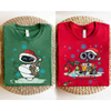 Cartoon Movie Characters Inspired Christmas Lights Matching T-Shirt – Funny Holiday Family Tees by Dog Mom Hat