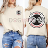 "PROUD DISAPPOINTMENT" Defiant Bone Hand Graphic Crewneck Tee by Dog Mom Hat