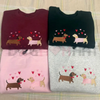 Embroidered Dachshund Valentine’s Day Sweatshirt by Dog Mom Hat